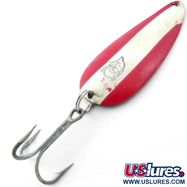 Vintage  Eppinger Dardevle Dardevlet , 3/4oz Red / White / Copper fishing spoon #4011