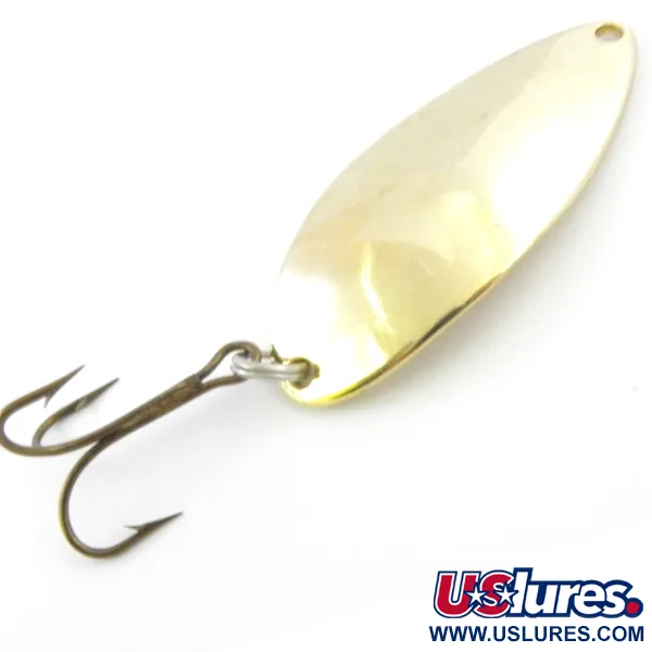 Vintage  Seneca Little Cleo (Hula Girl), 1/2oz Gold fishing spoon #4014
