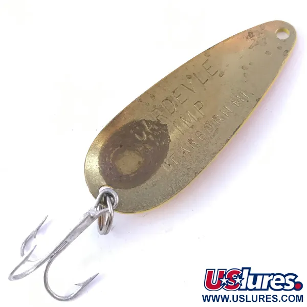 Vintage  Eppinger Dardevle Imp, 2/5oz Five of Diamonds fishing spoon #4062
