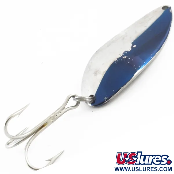 Vintage  Seneca Little Cleo (Hula Girl), 3/4oz Nickel / Blue fishing spoon #4075