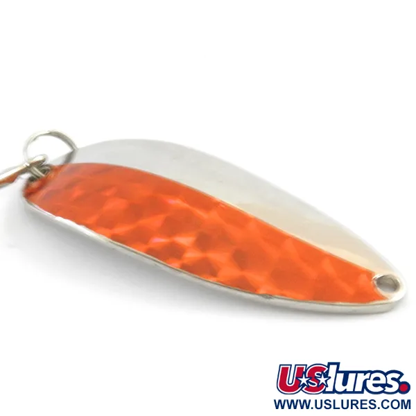 Vintage  Seneca Little Cleo (Hula Girl), 1/2oz Nickel / Red fishing spoon #4077