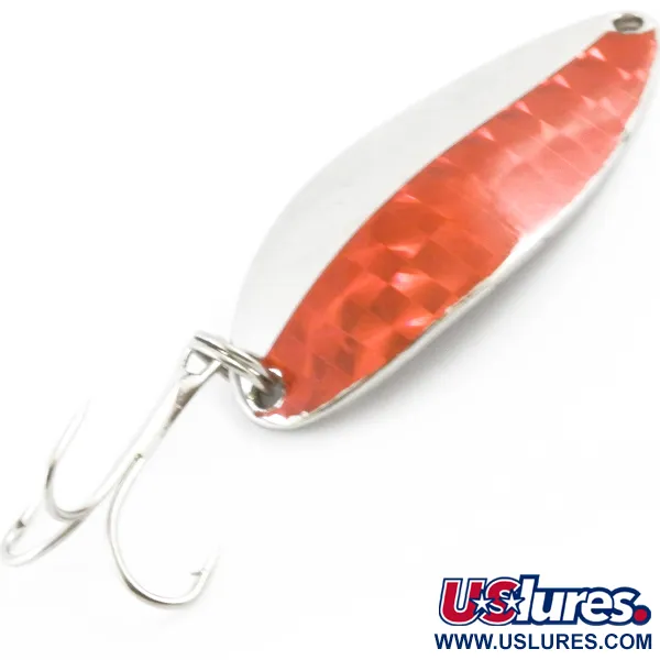 Vintage  Seneca Little Cleo (Hula Girl), 1/2oz Nickel / Red fishing spoon #4077