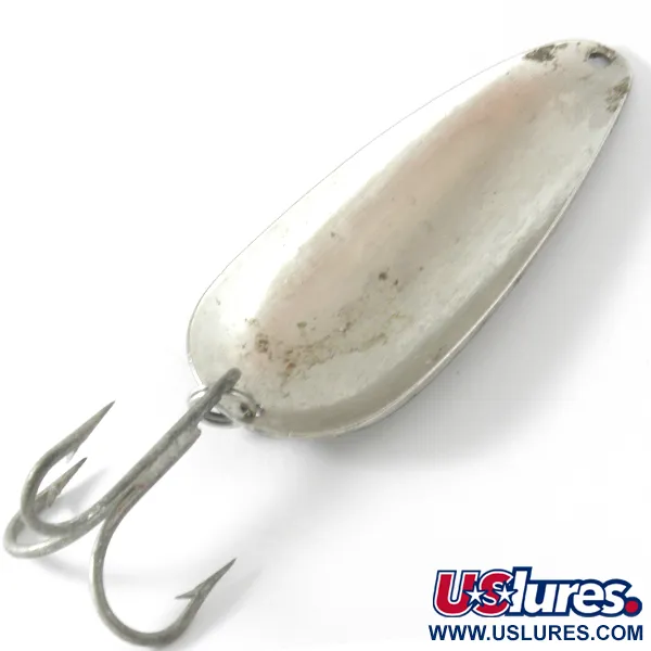 Vintage  Boss Lures Boss Spoon, 2/3oz Green Tiger / Nickel fishing spoon #4086