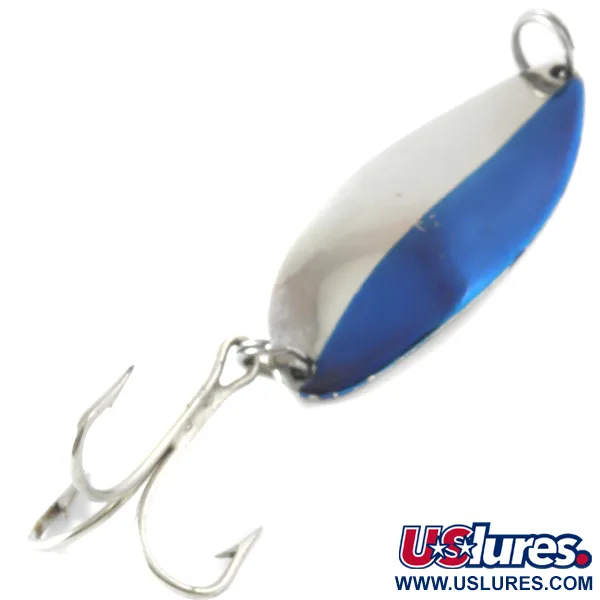 Vintage  Seneca Little Cleo (Hula Girl), 3/4oz Nickel / Blue fishing spoon #4094