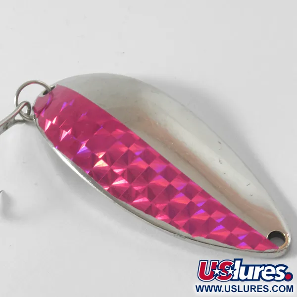 Vintage  Seneca Little Cleo (Hula Girl), 3/4oz Nickel / Red fishing spoon #4095