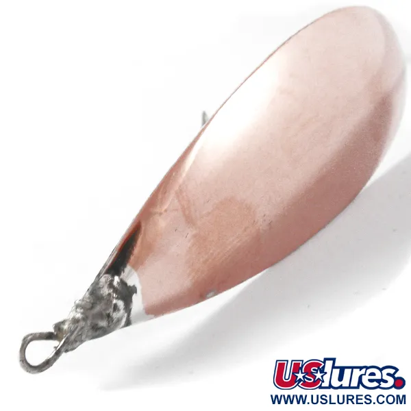 Vintage   Weedless Johnson Silver Minnow, 2/5oz Copper / Silver fishing spoon #4098