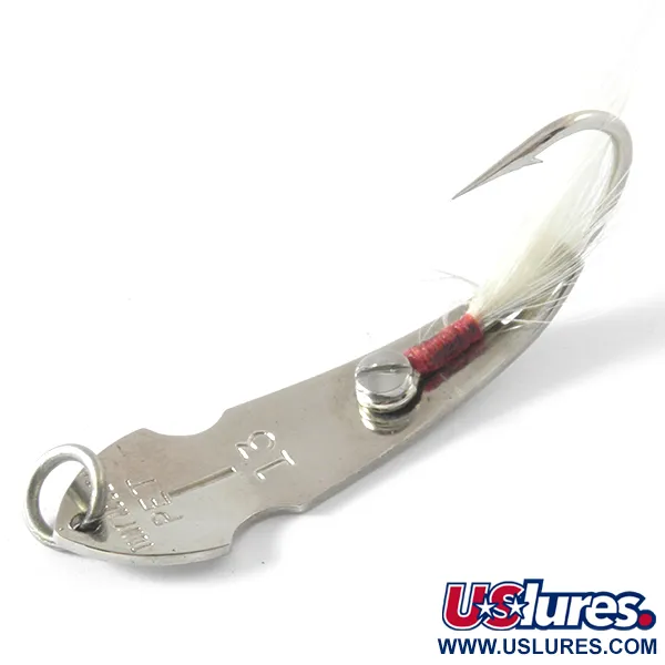 Vintage   Tony Accetta Pet Spoon 13, 3/16oz Nickel fishing spoon #4100