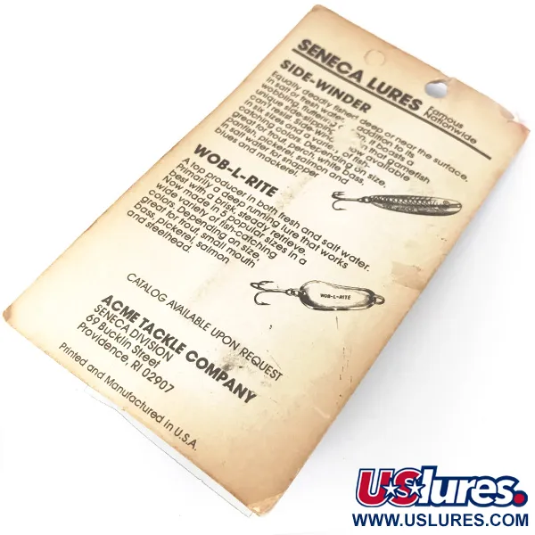  Seneca Little Cleo (Hula Girl) UV, 1/2oz Yellow / Red / Nickel fishing spoon #4127