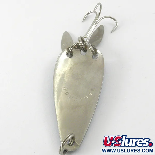 Vintage  Marathon  Marathon, 2/5oz Nickel / Blue fishing spoon #4130