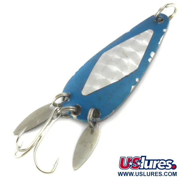 Vintage  Marathon  Marathon, 2/5oz Nickel / Blue fishing spoon #4130