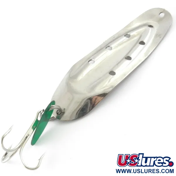 Vintage  Rustowicz Charger №3, 2/5oz Nickel fishing spoon #4131