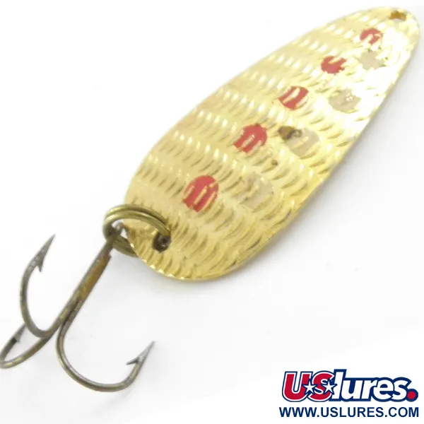 Vintage   Thomas Cyclone, 1/4oz Gold fishing spoon #4136