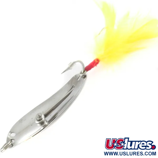 Vintage  Crippled Alewive Lure Crippled Alewive, 2/5oz Nickel fishing spoon #4138