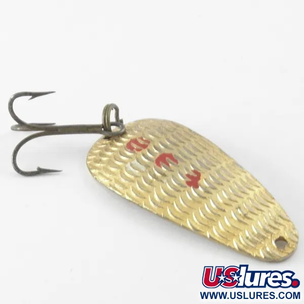 Vintage   Thomas Cyclone, 1/4oz Gold fishing spoon #4139