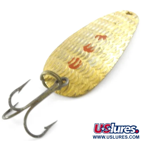 Vintage   Thomas Cyclone, 1/4oz Gold fishing spoon #4139