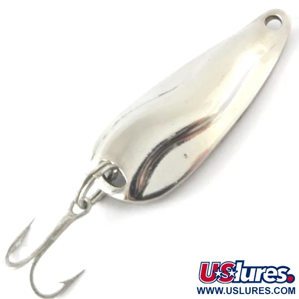 Vintage  Luhr Jensen Hot Shot, 1/3oz Nickel fishing spoon #4154
