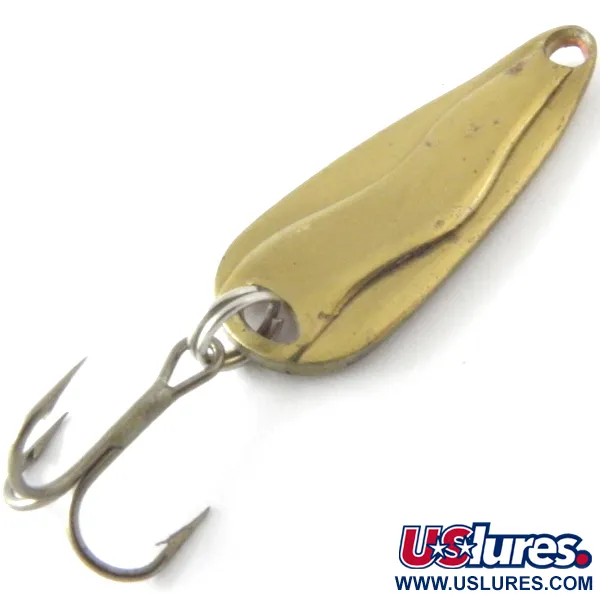 Vintage  Luhr Jensen Hot Shot W UV, 3/16oz Brass fishing spoon #4155