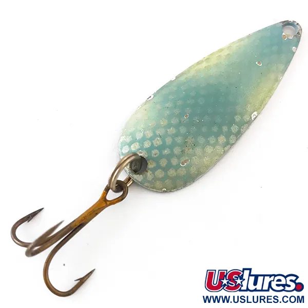 Vintage  Marathon  Marathon, 3/16oz Light Blue / Nickel fishing spoon #4161