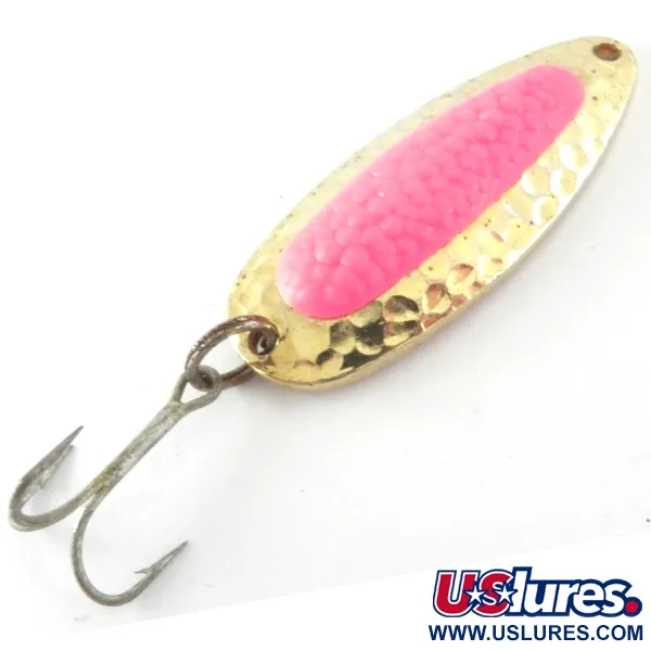 Vintage   Blue Fox Pixee UV, 1/2oz Gold / Red fishing spoon #4178