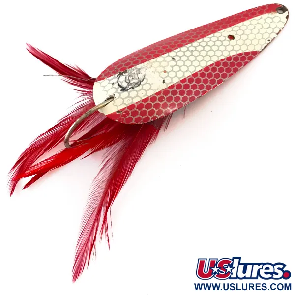 Vintage  Eppinger Weedless Dardevle, 1oz Red / White / Copper fishing spoon #4192