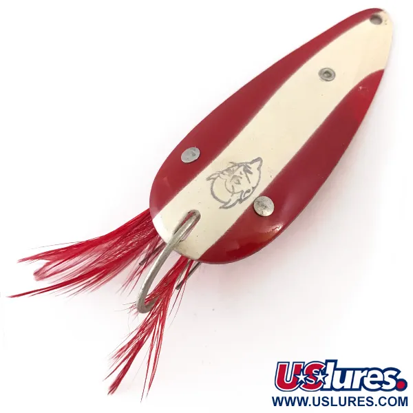 Vintage  Eppinger Weedless Dardevle Dardevlet​, 3/4oz Red / White / Copper fishing spoon #4193