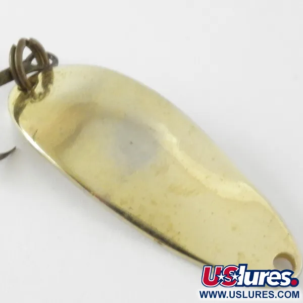 Vintage  Seneca Little Cleo (Hula Girl), 1/3oz Gold fishing spoon #4208