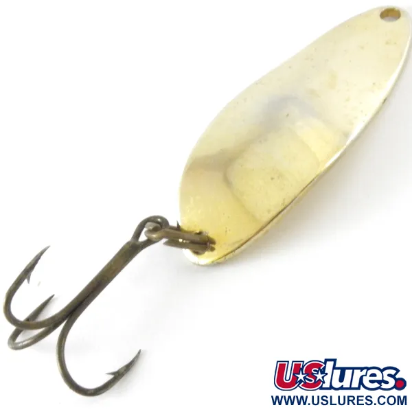 Vintage  Seneca Little Cleo (Hula Girl), 1/3oz Gold fishing spoon #4208