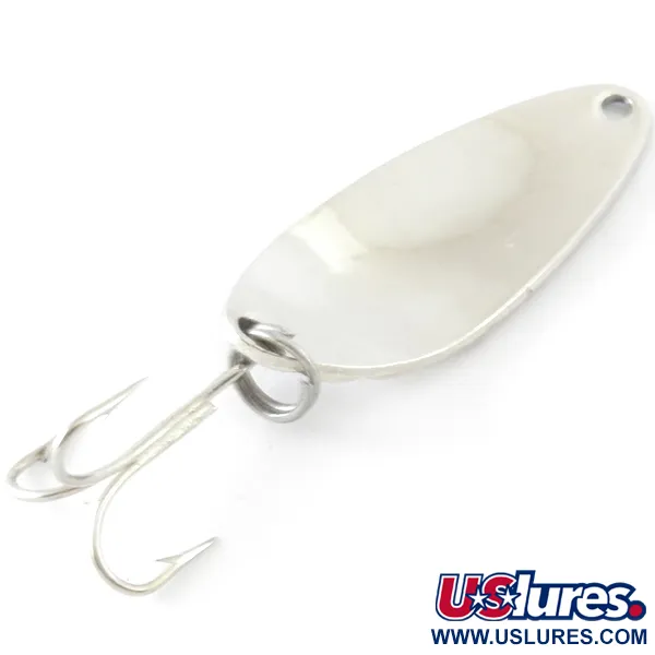 Vintage   Acme Little Cleo, 1/4oz Nickel / Blue fishing spoon #4210
