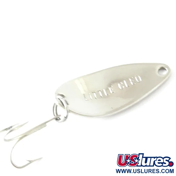 Vintage  Seneca Little Cleo, 1/8oz Nickel / Red fishing spoon #4222