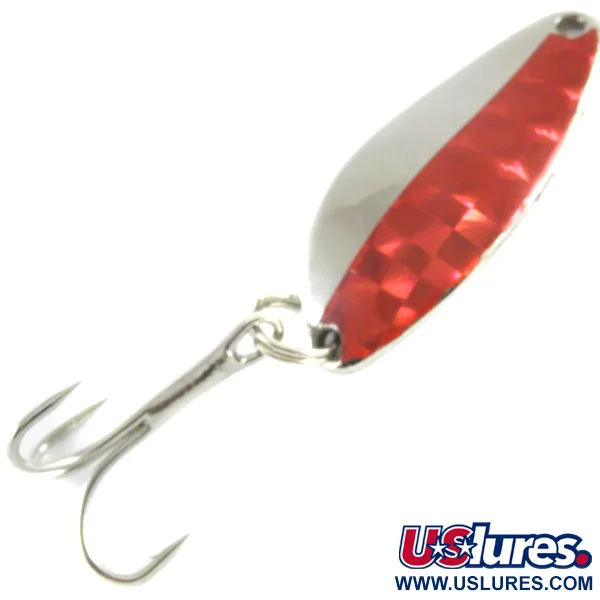 Vintage  Seneca Little Cleo, 1/4oz Nickel / Red fishing spoon #4224