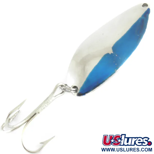 Vintage  Seneca Little Cleo (Hula Girl), 3/4oz Nickel / Blue fishing spoon #4225