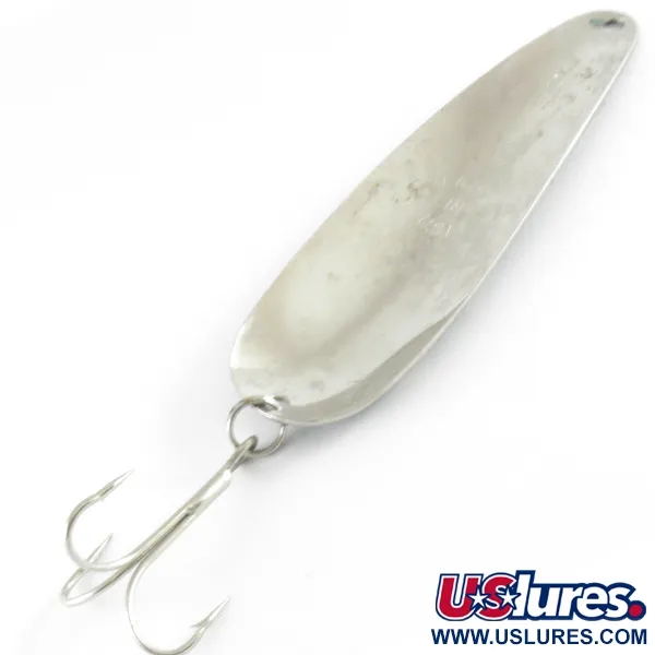 Vintage  Worth Chippewa, 3/4oz Frog / Nickel fishing spoon #4229