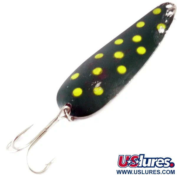 Vintage  Worth Chippewa, 3/4oz Frog / Nickel fishing spoon #4229