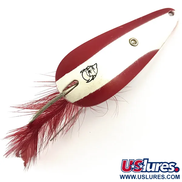 Vintage  Eppinger Weedless Dardevle Imp, 2/5oz Red / White / Nickel fishing spoon #4262