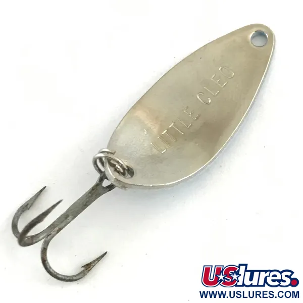 Vintage  Acme Little Cleo, 3/16oz Light Blue / Nickel / Blue fishing spoon #4265
