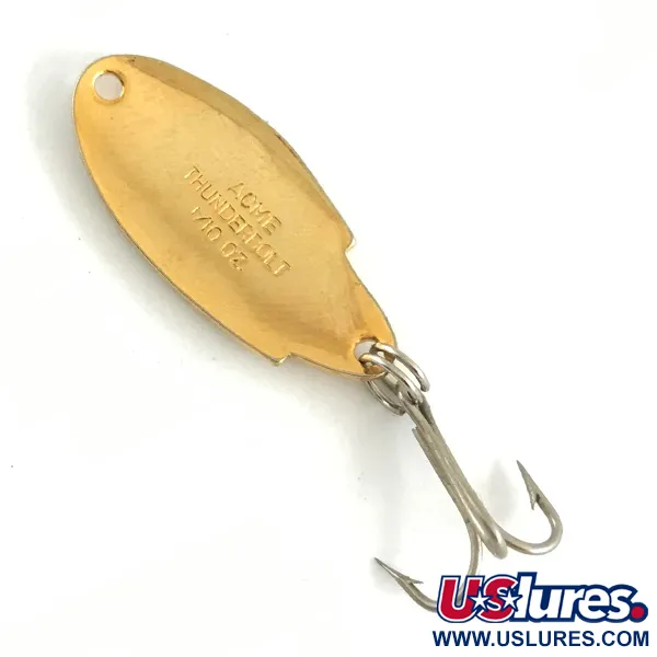 Vintage   Acme Thunderbolt, 1/8oz Gold fishing spoon #4266