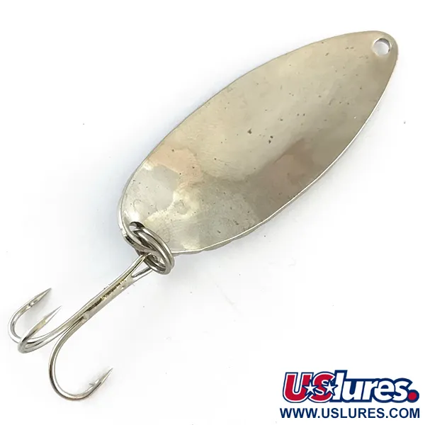 Vintage   Acme Little Cleo, 2/5oz Hammered Nickel / Blue fishing spoon #4271