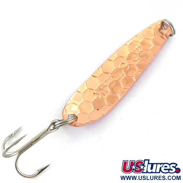 Vintage  Advance tackle Stinger Scorpio , 3/16oz Copper / purple / White fishing spoon #4282