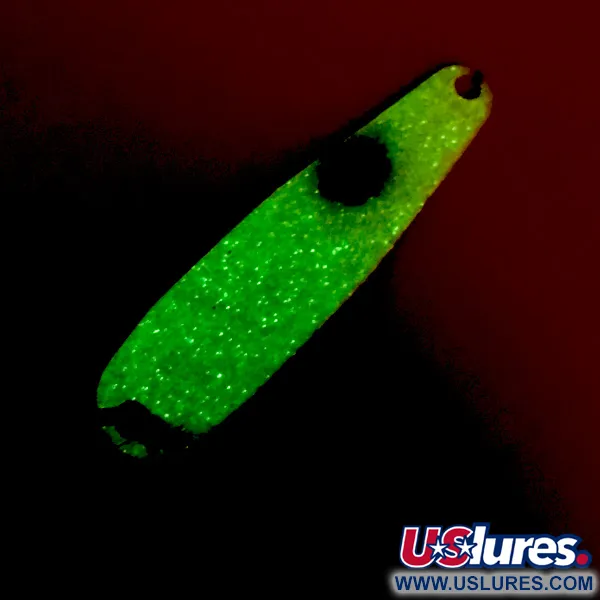 Vintage  Advance tackle Stinger Scorpio Glow, 3/16oz White / Black / Yellow fishing spoon #4283