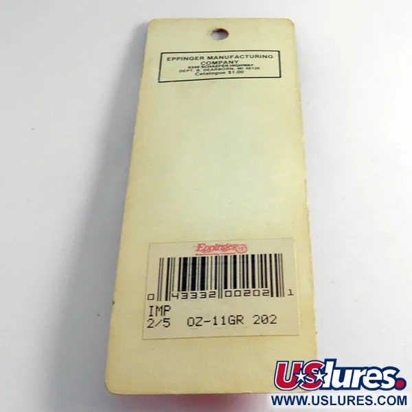  Eppinger Dardevle Imp, 2/5oz Black / White / Nickel fishing spoon #4287