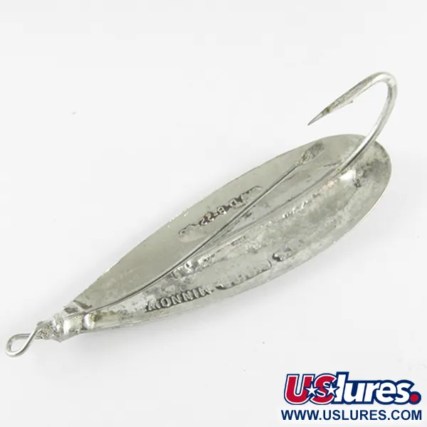 Vintage   Weedless Johnson Silver Minnow, 2/5oz Silver fishing spoon #4291