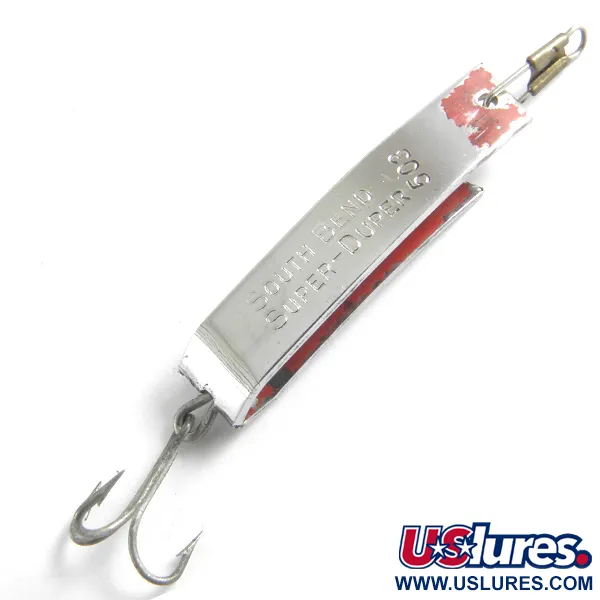 Vintage   South Bend  Super-Duper 503, 1/8oz Nickel fishing spoon #4298