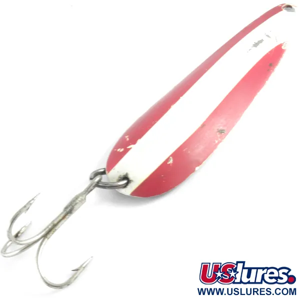 Vintage  Eppinger Dardevle, 1oz Red / White / Nickel fishing spoon #4303