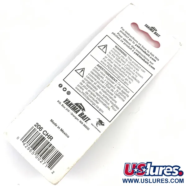  Yakima Bait Worden’s Original Rooster Tail, 1/16oz Gold / Chartreuse fishing spoon #4442