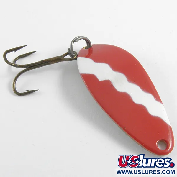 Vintage  Seneca Little Cleo, 1/4oz Red / White / Gold fishing spoon #4340