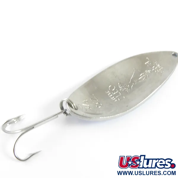 Vintage  Seneca Little Cleo (Hula Girl), 3/4oz Light Blue / Nickel fishing spoon #4342