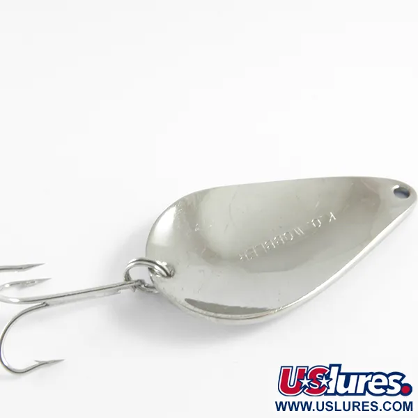 Vintage  Acme K.O. Wobbler, 3/4oz Nickel / Blue fishing spoon #4345