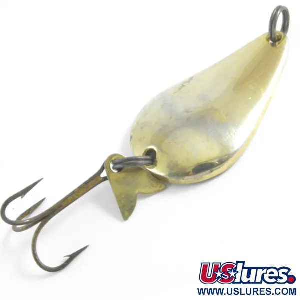 Vintage  Acme K.O. Wobbler, 1/2oz Gold fishing spoon #4347