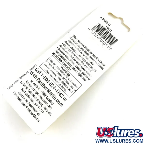   Panther Martin 4, 1/8oz Gold spinning lure #15720