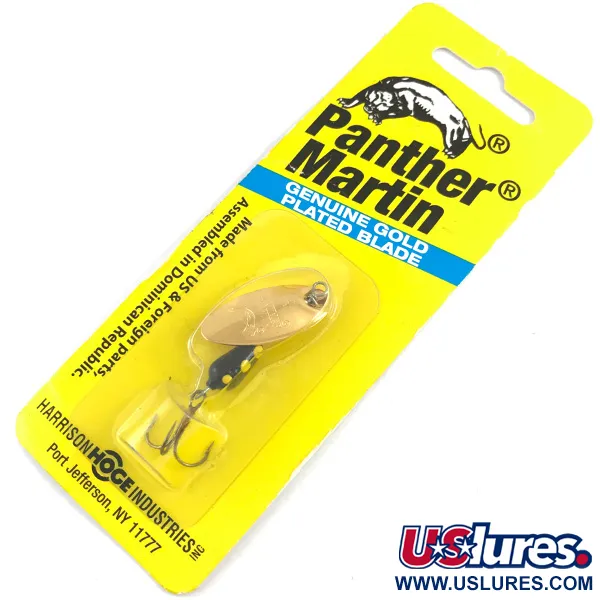   Panther Martin 4, 1/8oz Gold spinning lure #15720